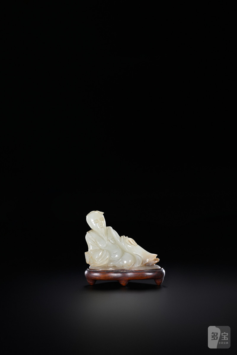 明 白玉高士摆件 - 图2